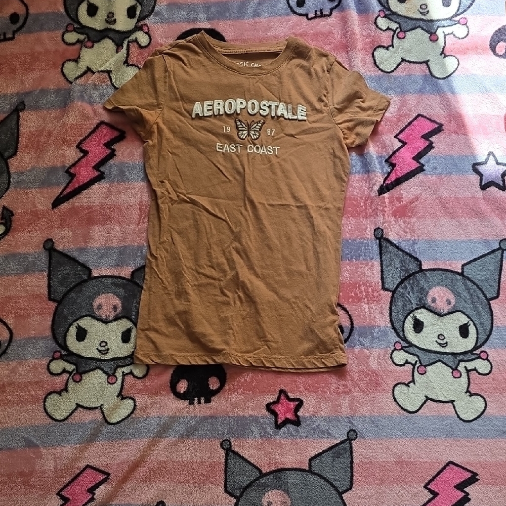 Aeropostale Brown Graphic Tee